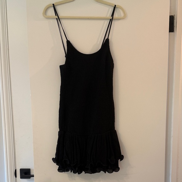 Angel Biba Black Textured Dress - Picture 1 of 5